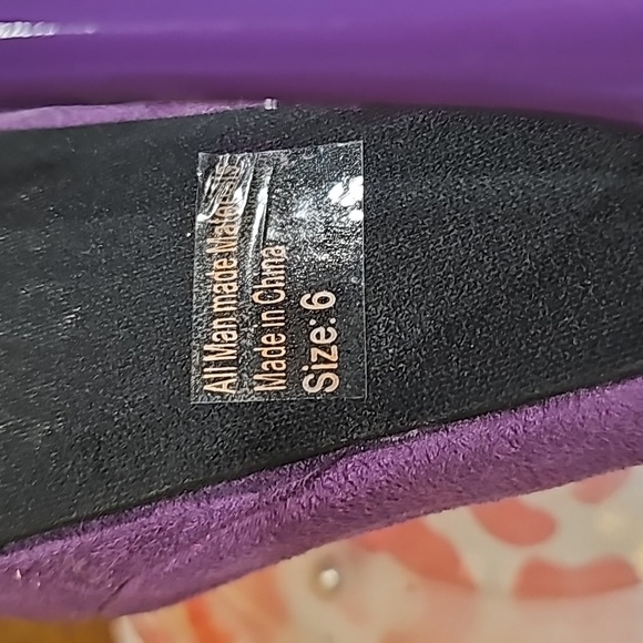 E New Charlotte Russe Purple Heels Size 9 - Picture 9 of 9